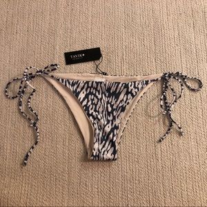 Tavik blue and white side tie bottoms